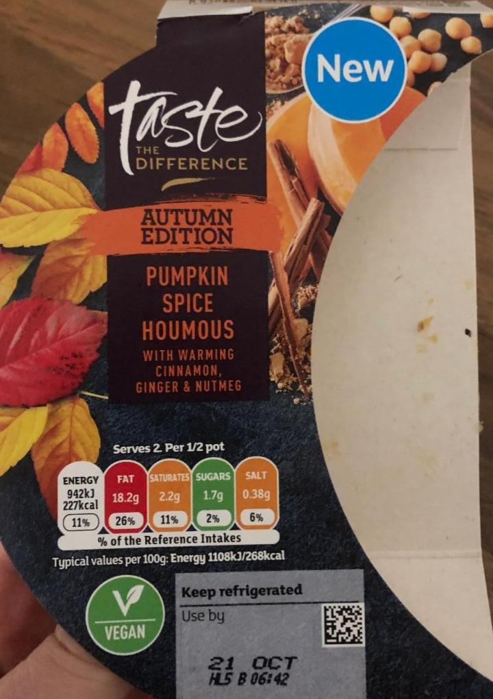 Fotografie - Pumpkin Spice Houmous Taste the Difference