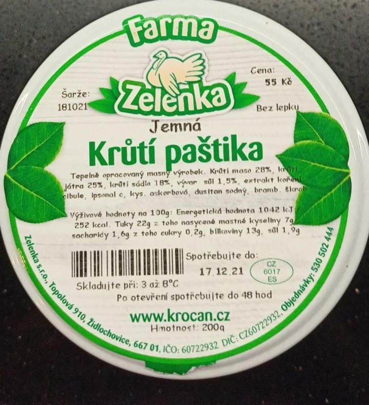 Fotografie - jemná krůtí paštika farma Zelenka