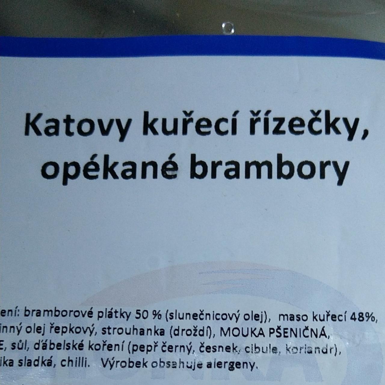 Fotografie - Katovy kuřecí řízečky, opékané brambory