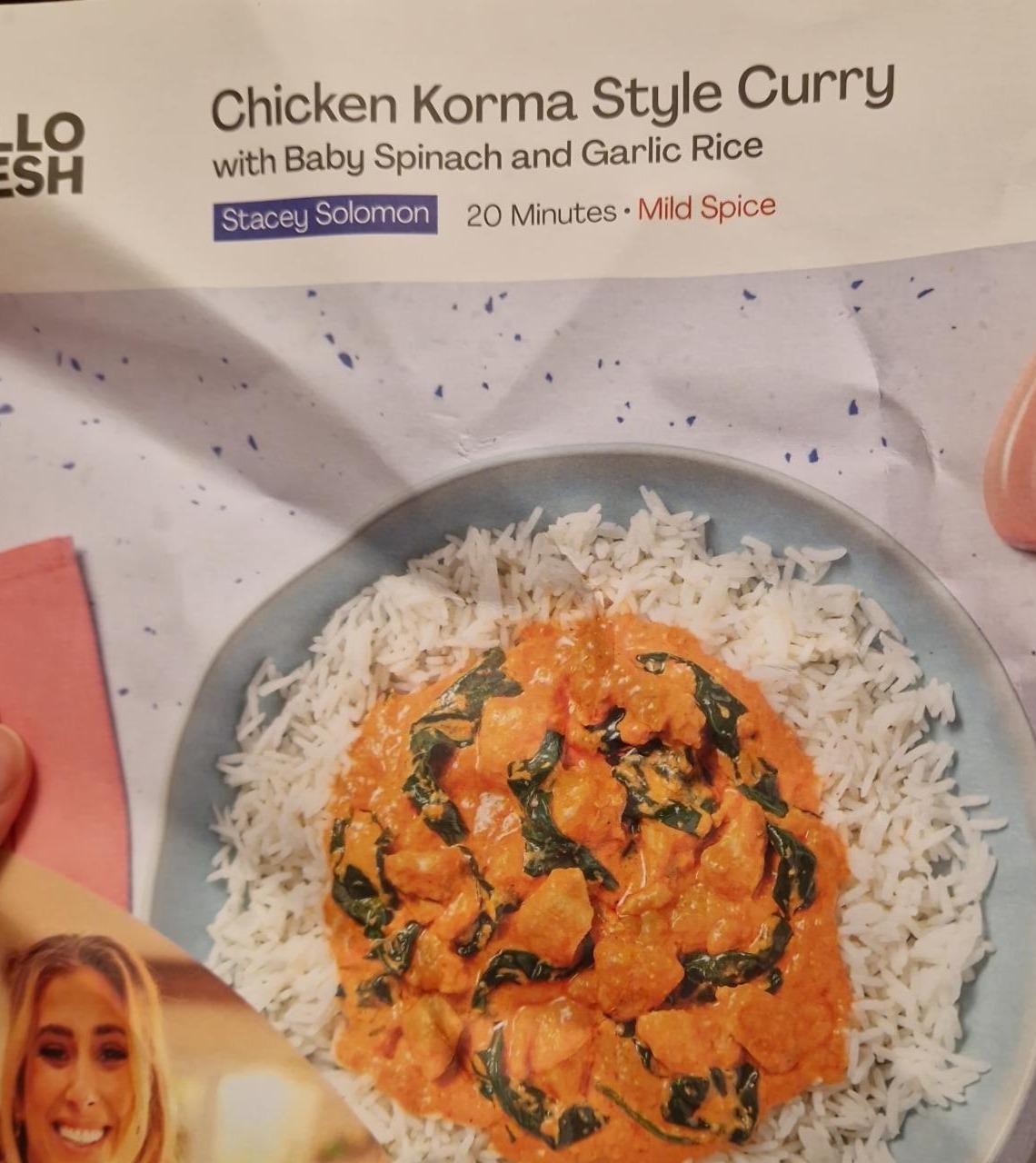 Fotografie - Chicken Korma Hello fresh