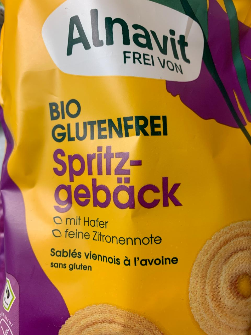 Fotografie - Bio glutenfrei Spritz-gebäck Alnavit