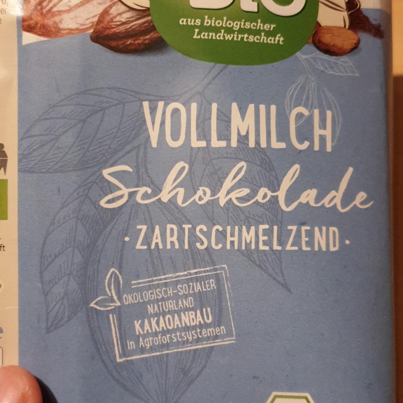 Fotografie - Vollmilch schokolade zartschmelzend DmBIo