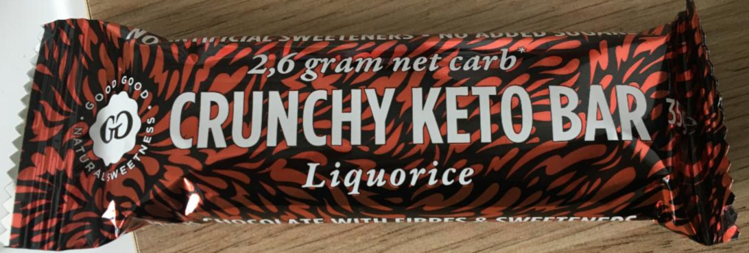 Fotografie - Crunchy Keto Bar Liquorice Good Good Natural