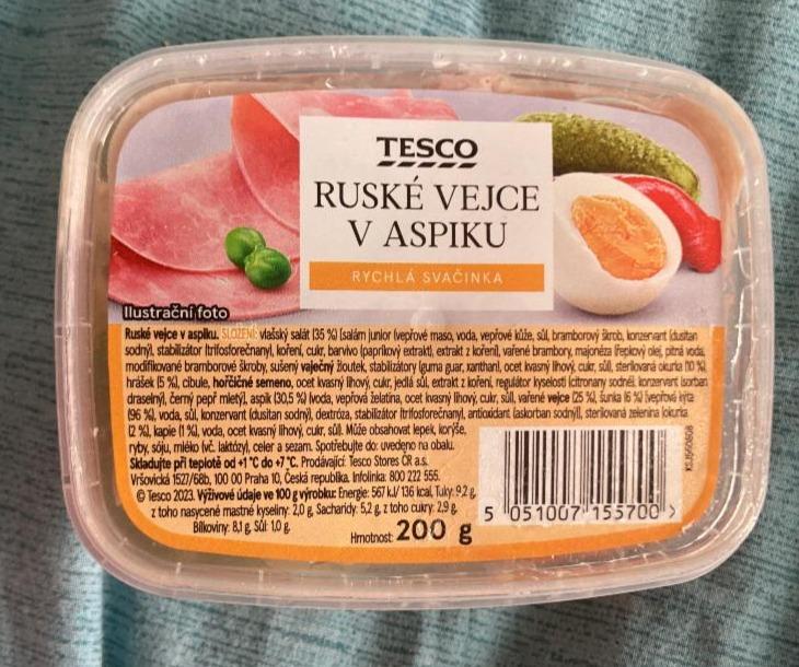 Fotografie - Ruské vejce v aspiku Tesco