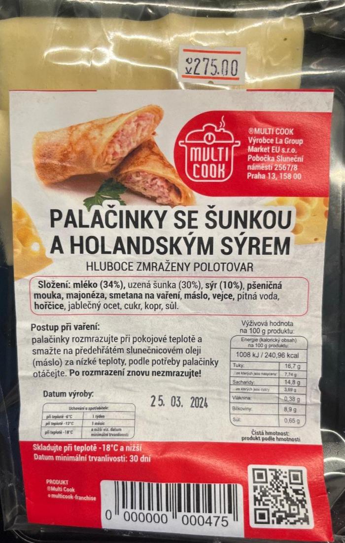 Fotografie - Palačinky se šunkou a holandským sýrem Multicook