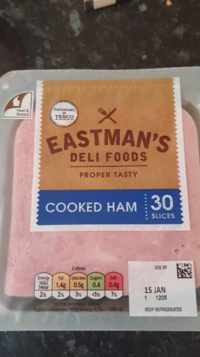 Fotografie - Cooked ham Eastmans Tesco