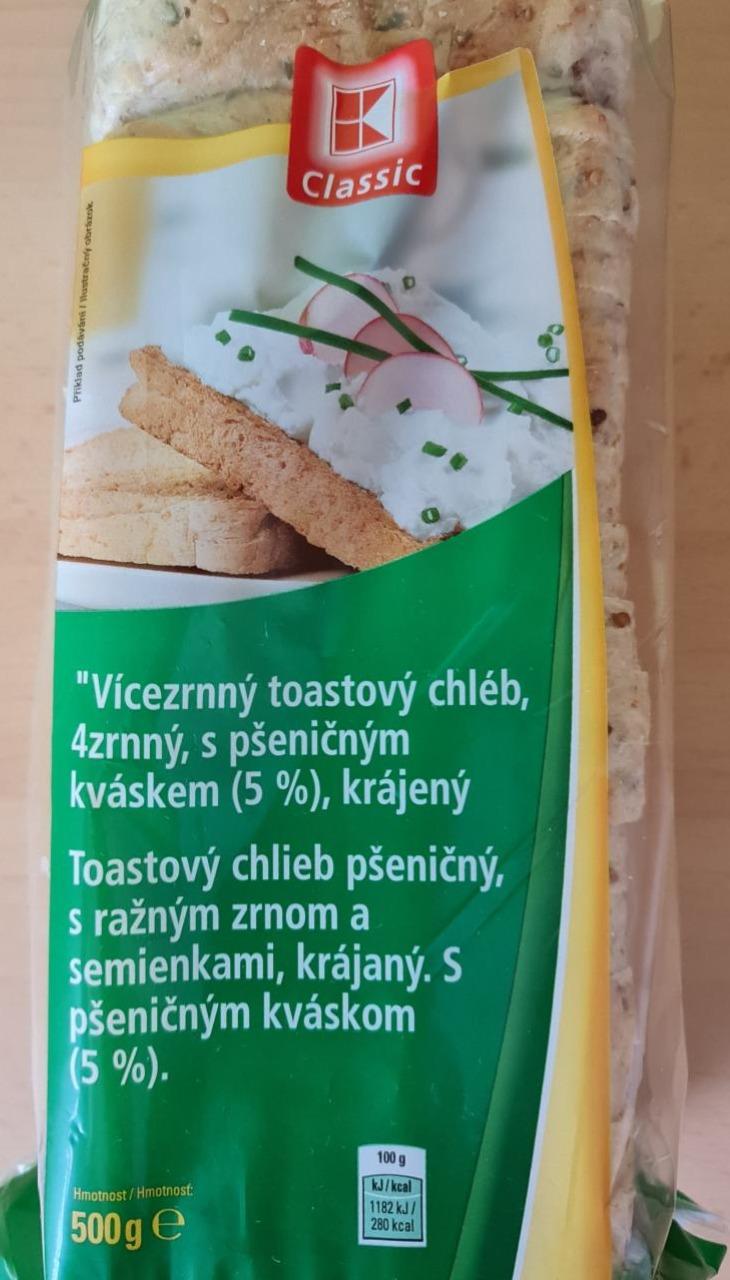 Fotografie - Vícezrnný toastový chléb s pšeničným kváskem K-Classic