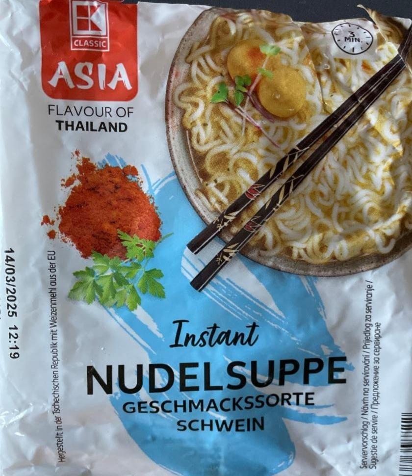 Fotografie - Asia instant nudelsuppe geschmackssorte schwein K-Classic