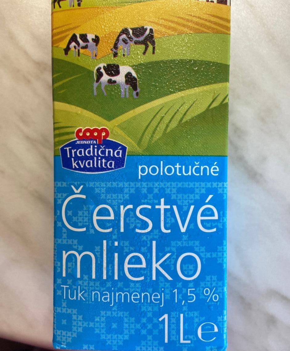 Fotografie - mléko polotučné 1,5% tuku Coop