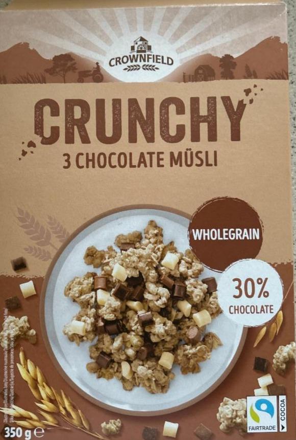 Fotografie - Crunchy 3 chocolate müsli Crownfield