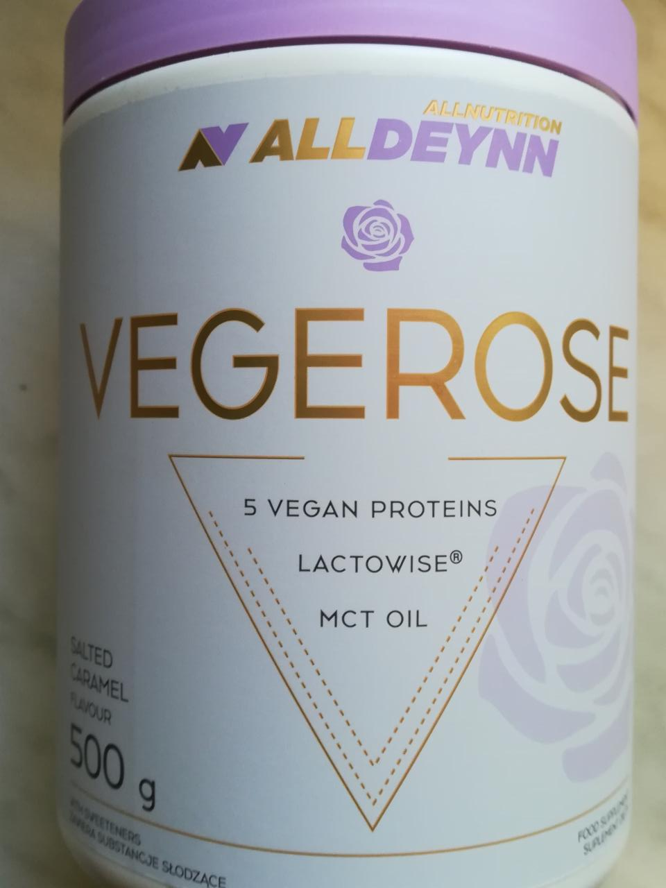 Fotografie - Vegerose salted caramel AllNutrition