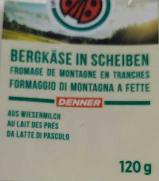 Fotografie - Bergkäse in Scheiben Denner