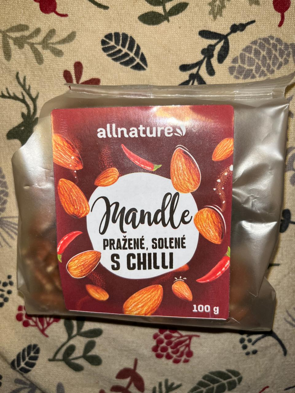 Fotografie - Mandle Pražené, Solené s Chilli Allnature