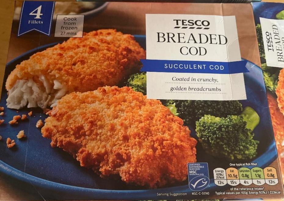 Fotografie - Breaded cod Tesco