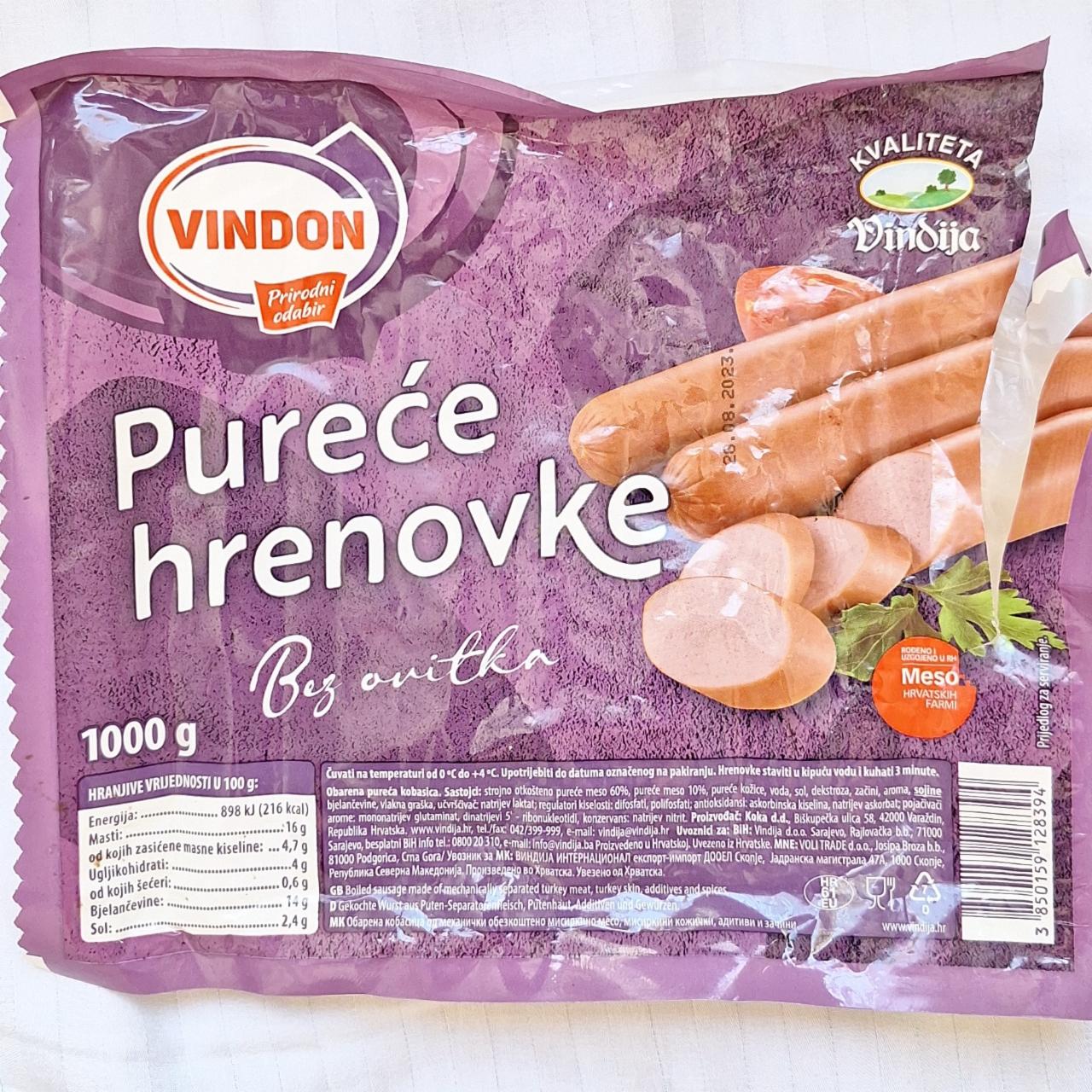 Fotografie - Pureće hrenovke Vindon