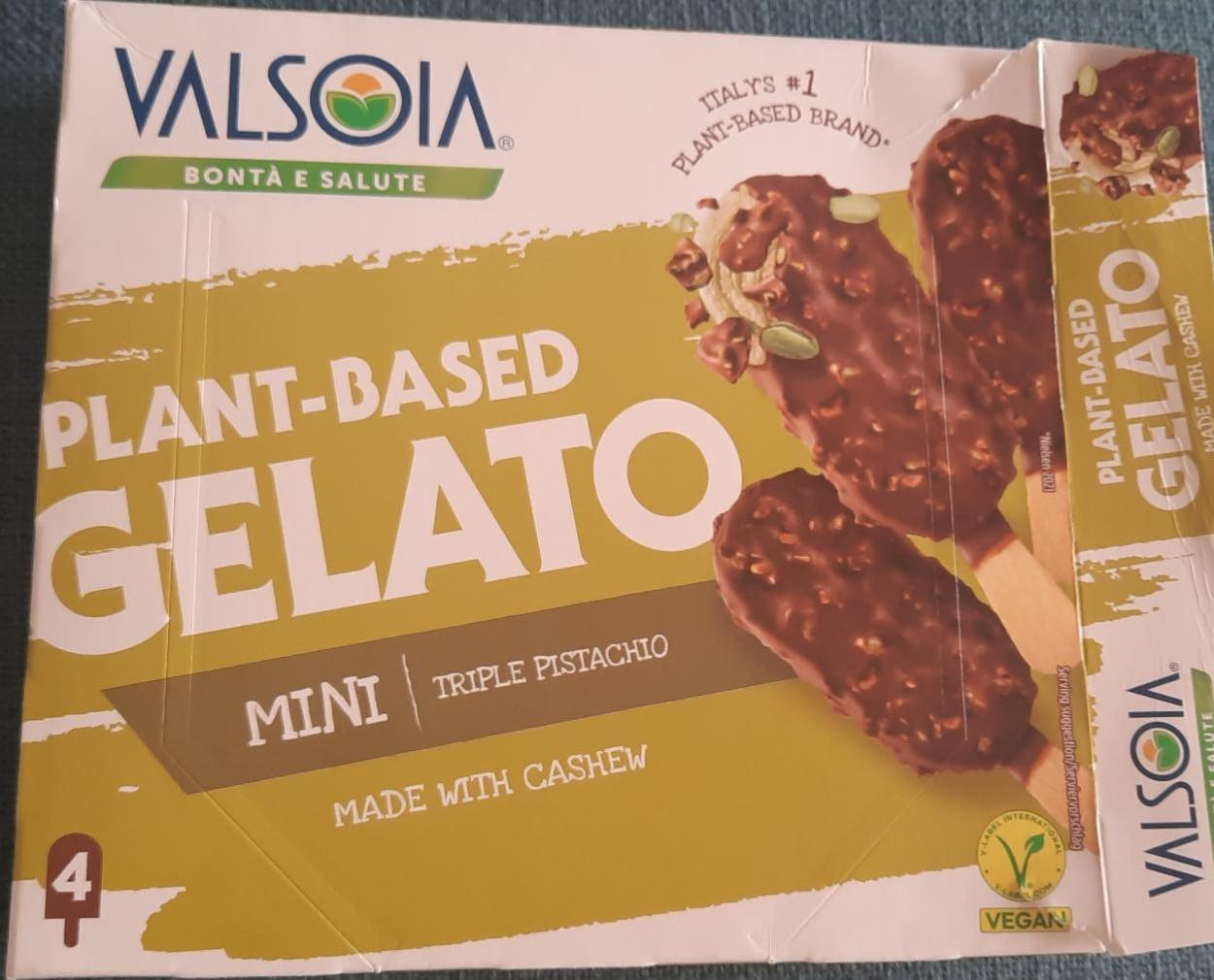 Fotografie - Plant based gelato mini triple pistachio Valsoia