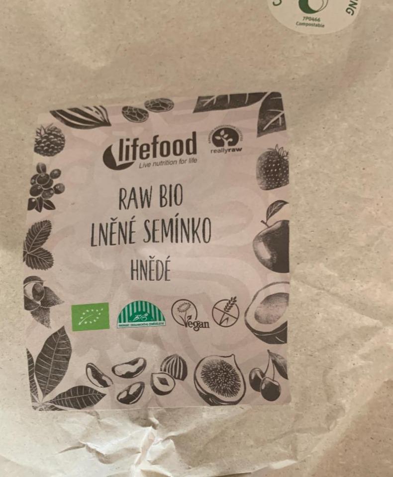 Fotografie - RAW BIO LNĚNÉ SEMÍNKO HNĚDÉ Lifefood