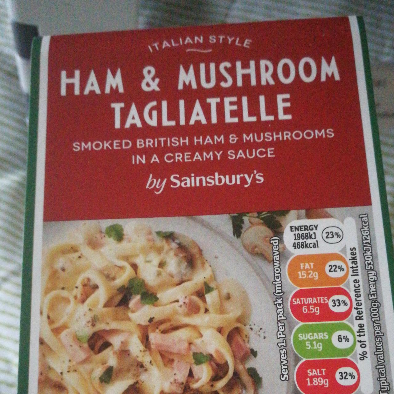 Fotografie - Ham & Mushroom tagliatelle Sainsbury's