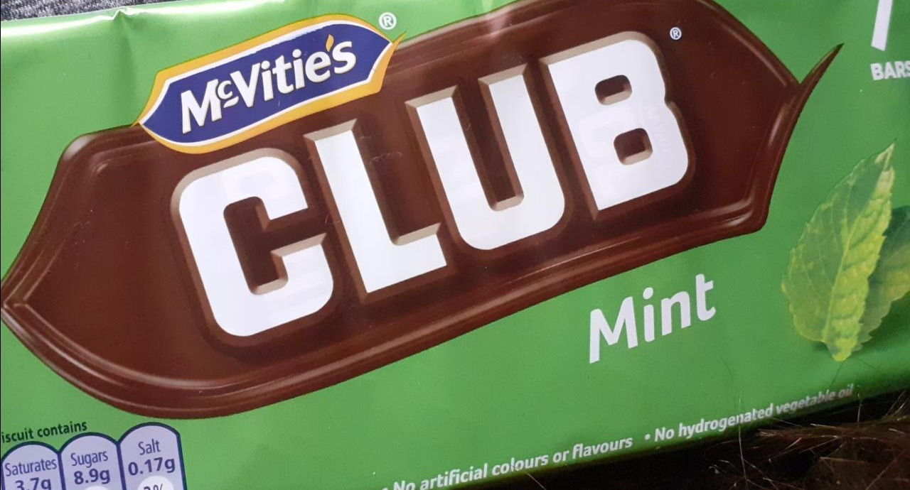 Fotografie - Club mint tyčinky McVitie´s