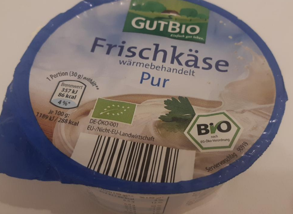 Fotografie - Frischkäse wärmebehandelt Pur