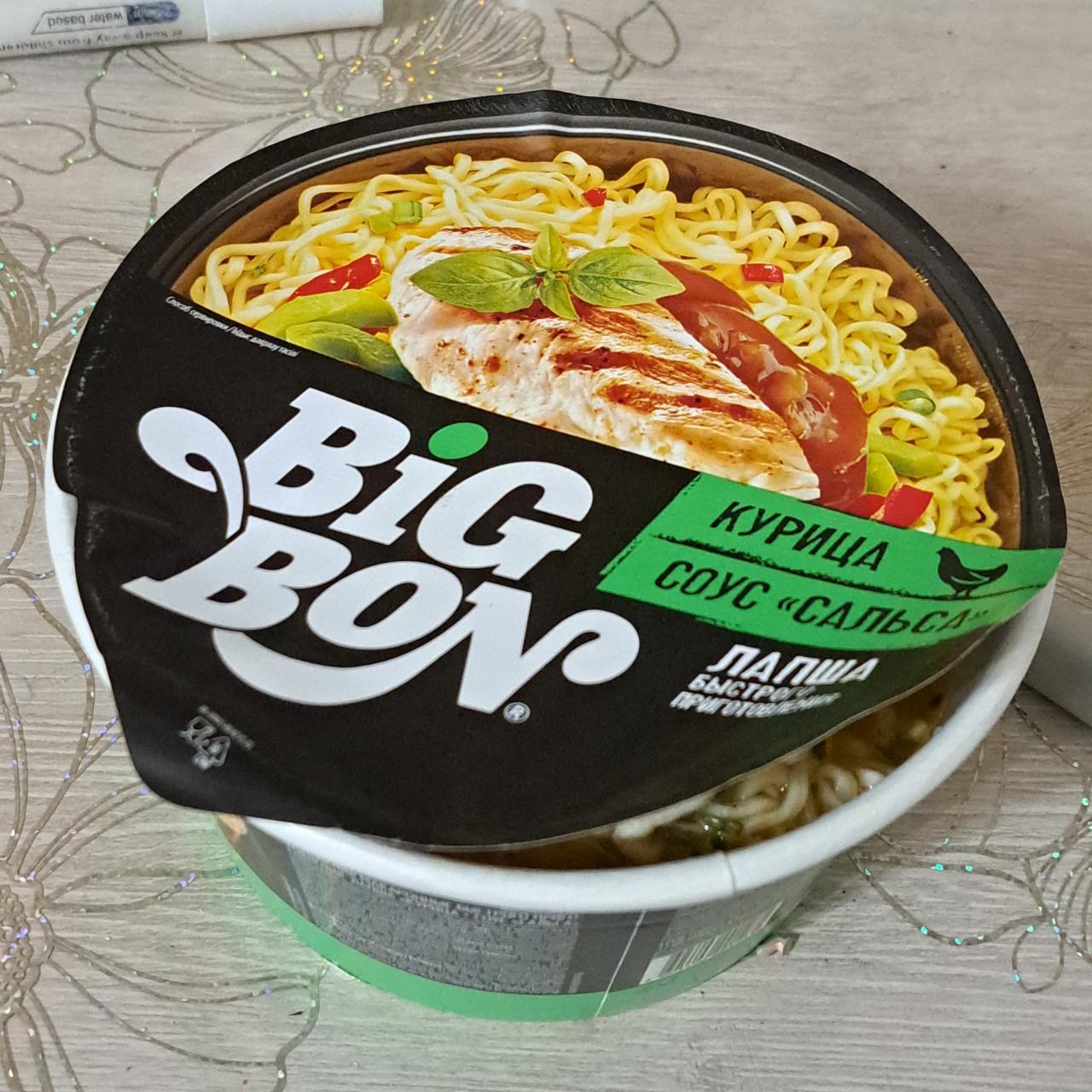 Fotografie - Instant Noodles Chicken with salsa sauce Big Bon