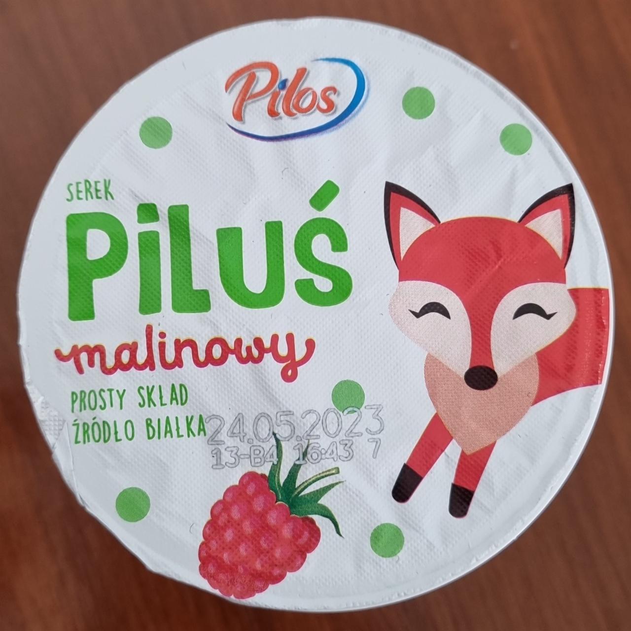 Fotografie - Serek Piluś malinowy Pilos