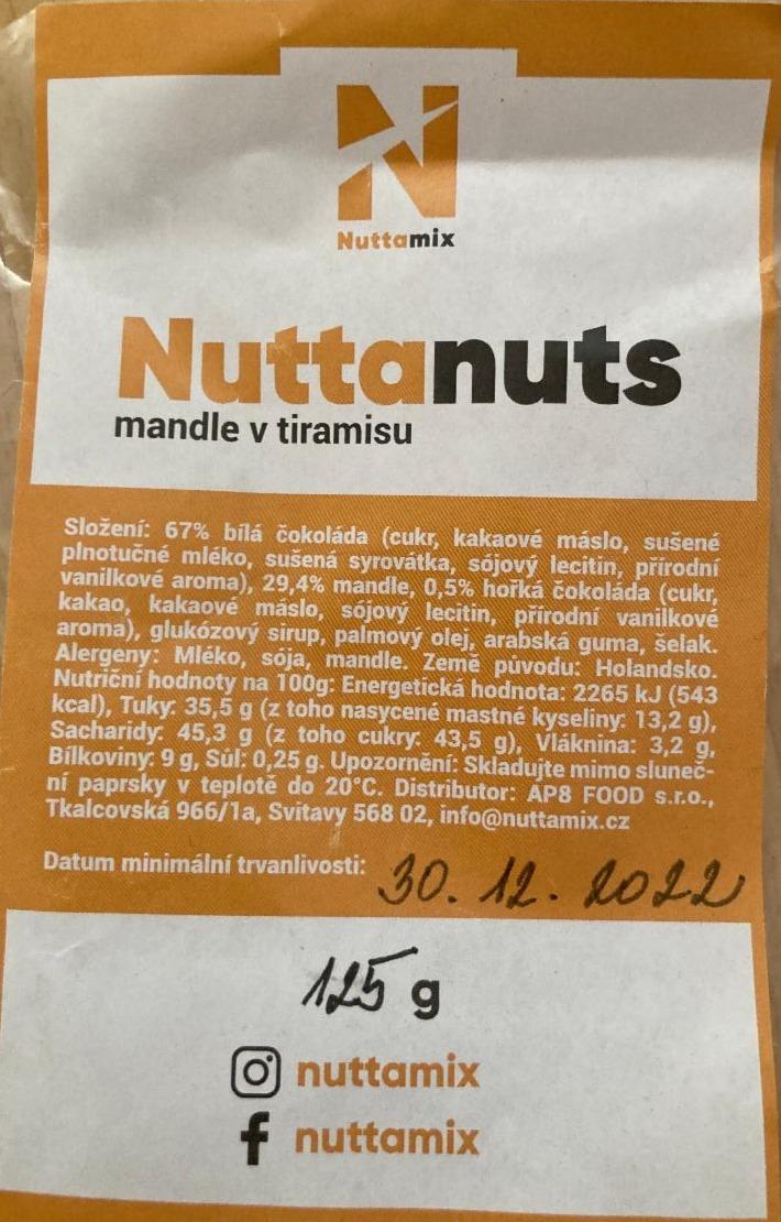 Fotografie - Nuttanuts Mandle v tiramisu Nuttamix