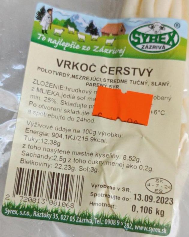 Fotografie - Vrkoč čerstvý Syrex Zázrivá