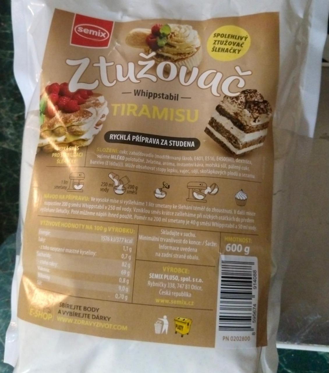 Fotografie - Ztužovač šlehačky Tiramisu Semix