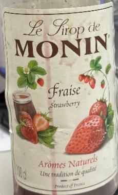 Fotografie - Fraise Strawberry Le Sirop de Monin