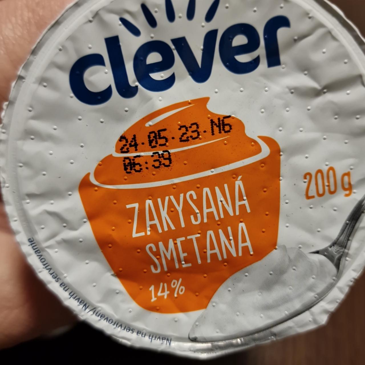 Fotografie - zakysaná smetana 14% tuku Clever