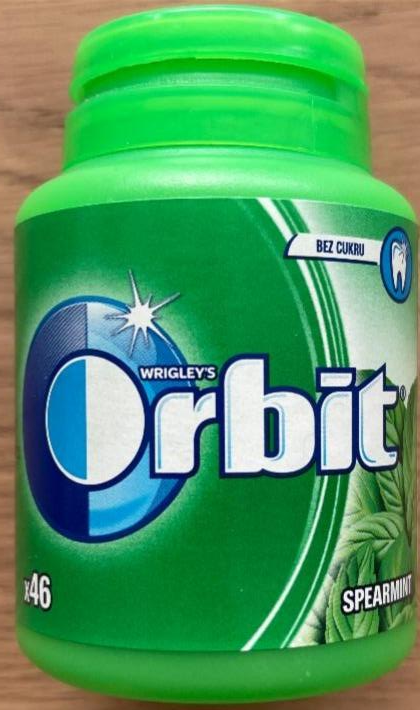 Fotografie - Orbit Spearmint bez cukru v dóze