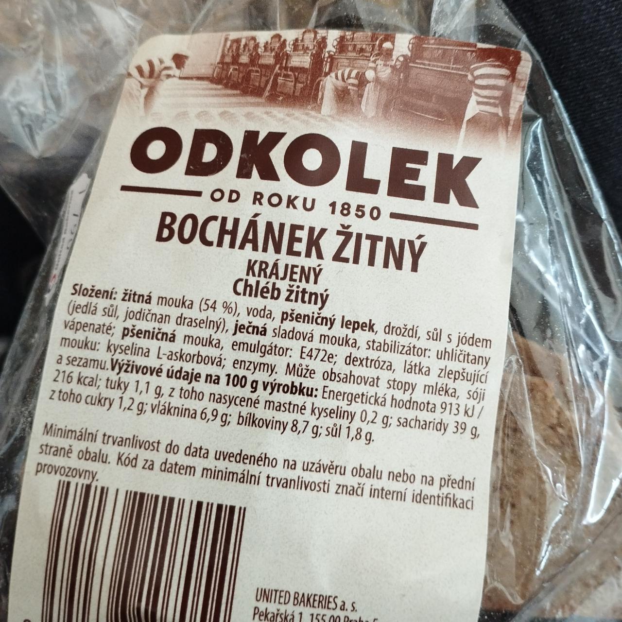 Fotografie - Bochánek žitný krájený Odkolek