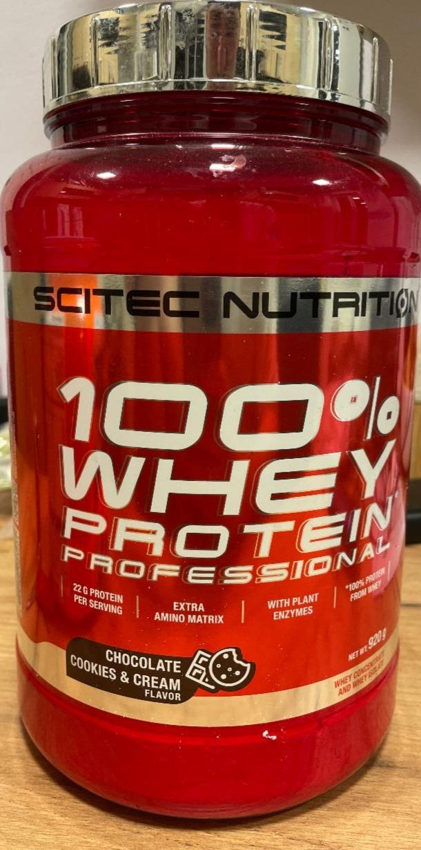 Fotografie - 100% Whey protein Chocolate Cookies Cream Flavor