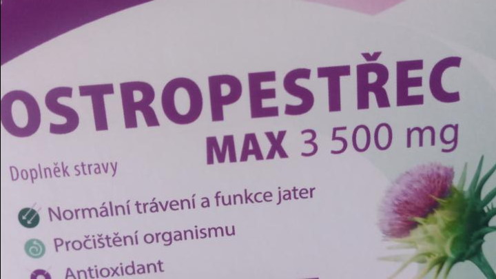 Fotografie - ostropestřec max 3 500 mg