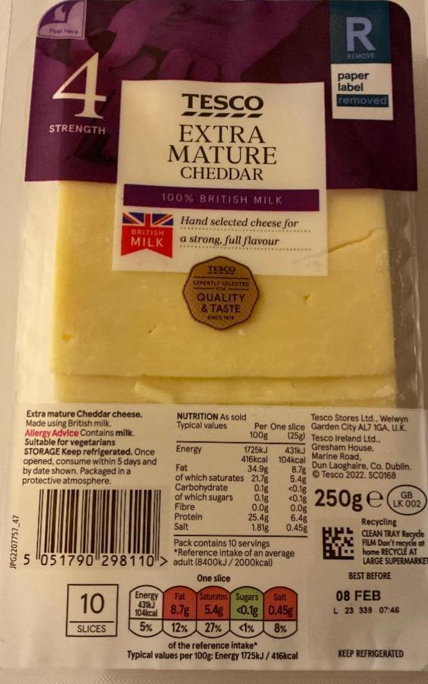 Fotografie - Extra Mature Cheddar Tesco