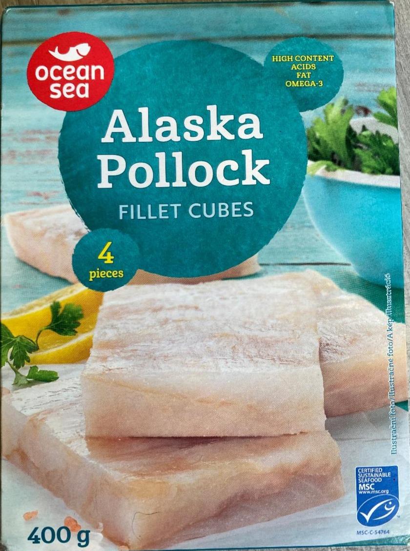 Fotografie - Alaska Pollock Filet in Blocks Ocean Sea