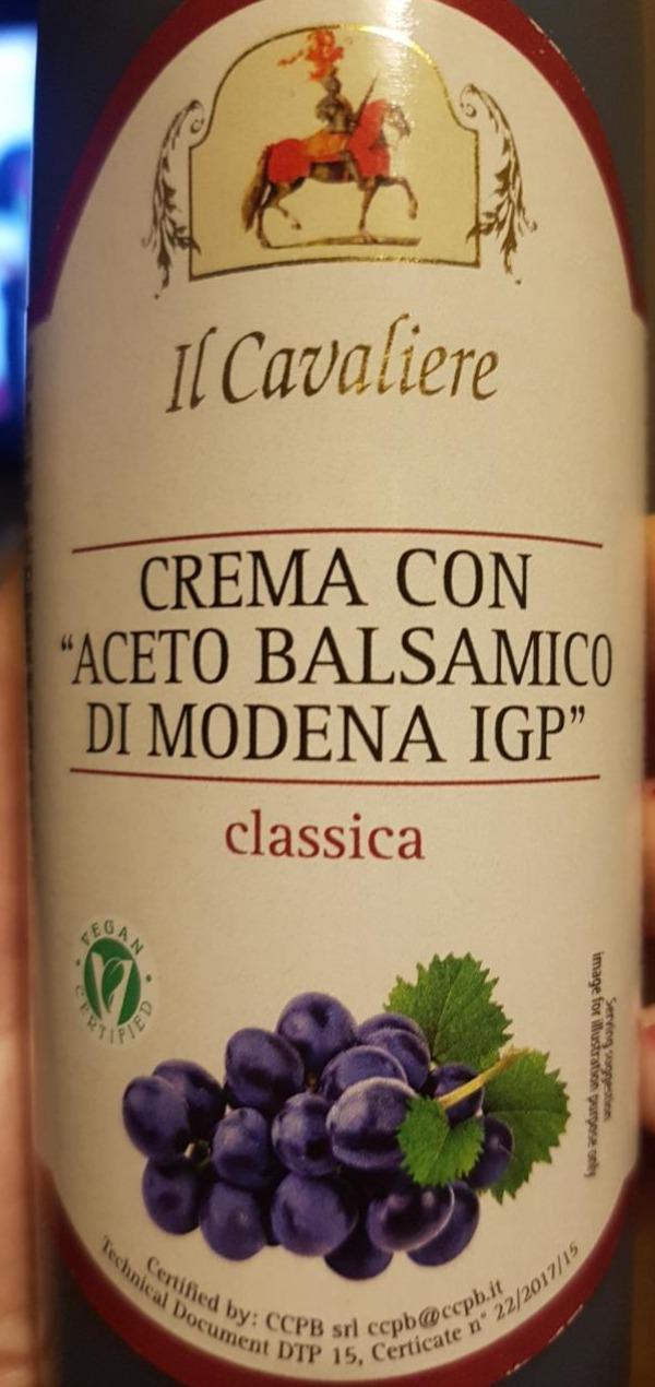 Fotografie - Crema con aceto balsamico di modena il Cavaliere