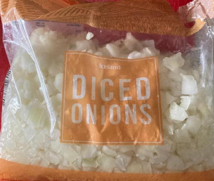 Fotografie - Iceland Diced onion krájená cibule, mražená