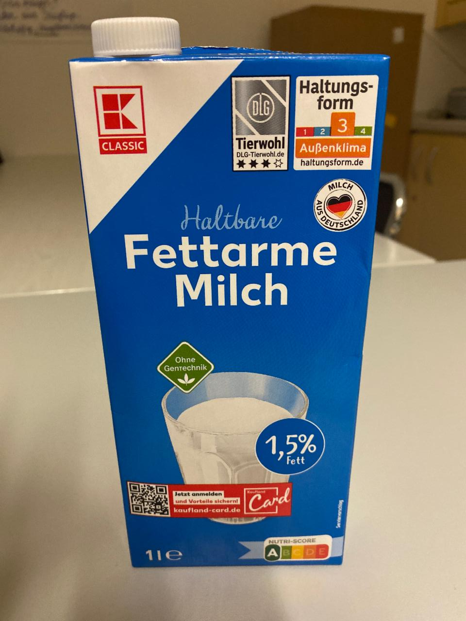 Fotografie - fettarme milch haltbare classic 1,5 fett K-Classic