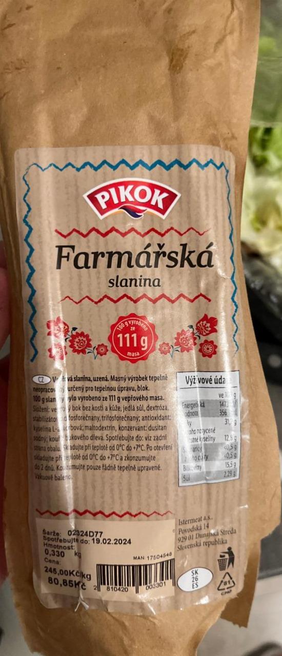 Fotografie - Farmářská slanina Pikok