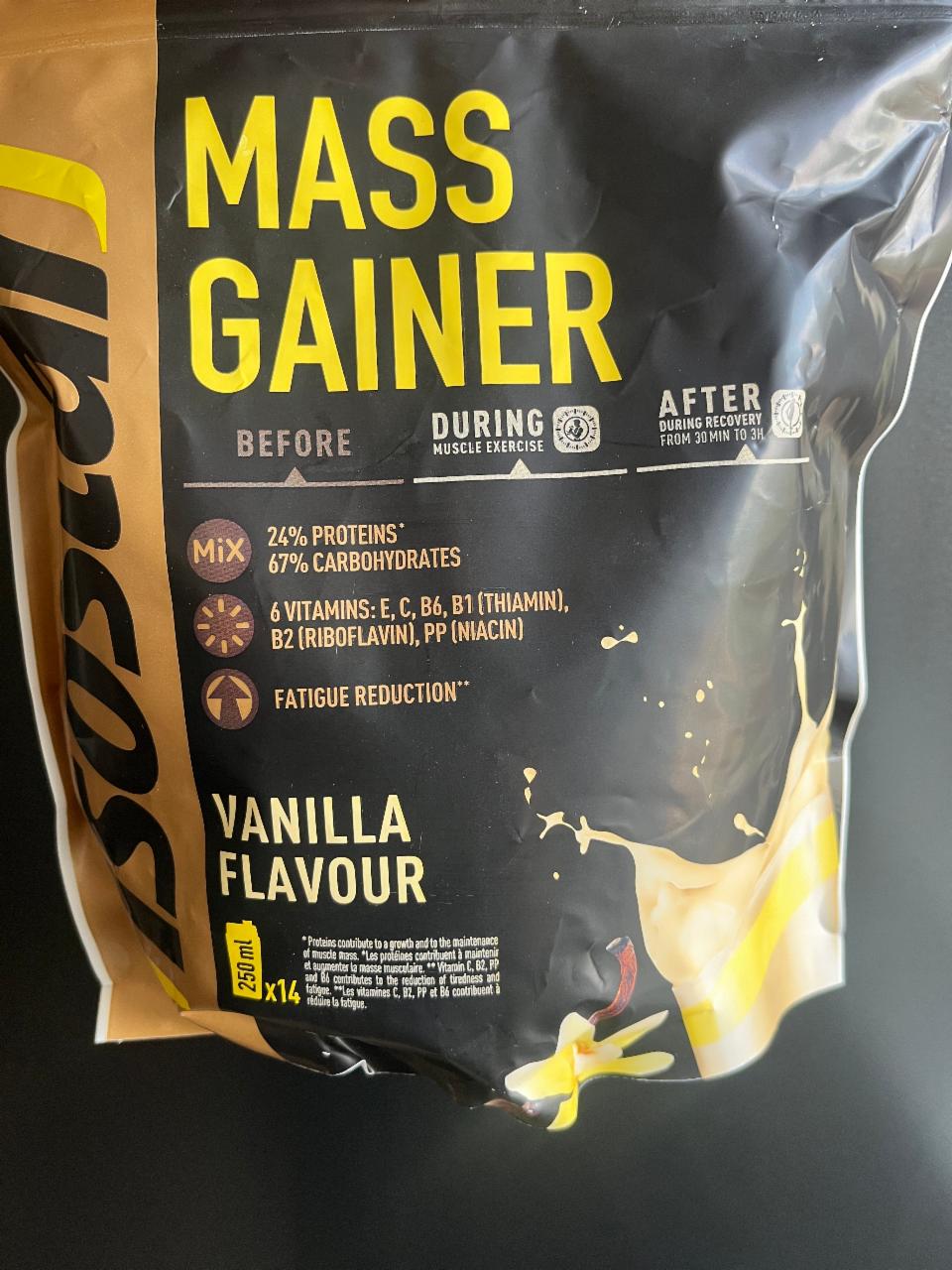 Fotografie - Mass Gainer Vanilla flavour Isostar