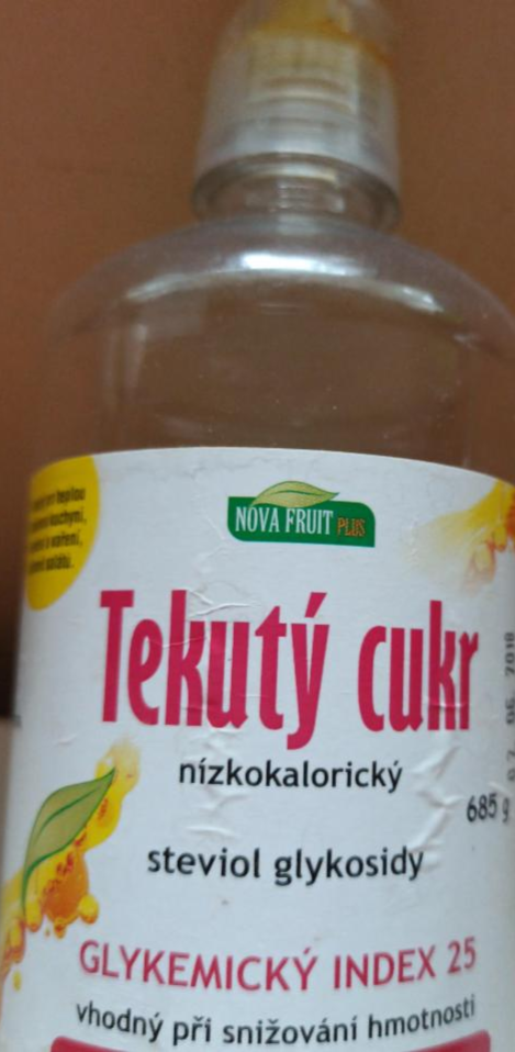 Fotografie - Tekutý cukr nízkokalorický steviol glykosidy Nova Fruit