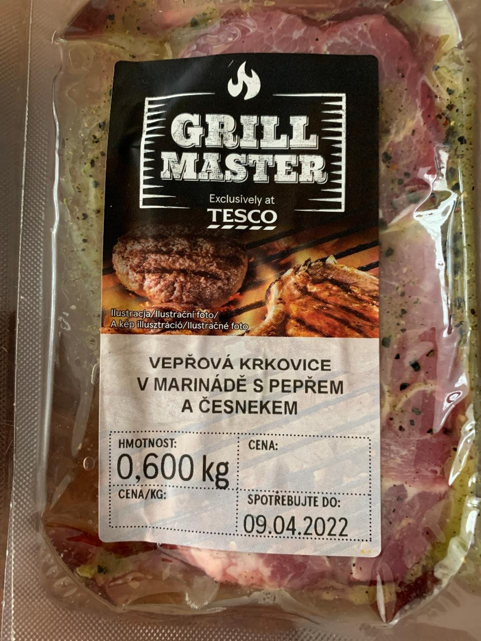 Fotografie - Vepřová krkovice v marinádě s pepřem a česnekem Grill Master