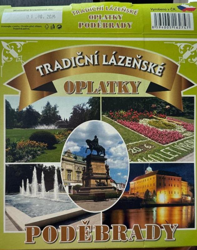 Fotografie - Tradiční lázeňské Oplatky Poděbrady