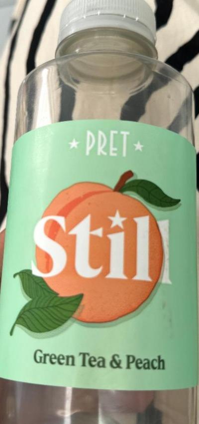 Fotografie - still green tea & peach Pret a Manger