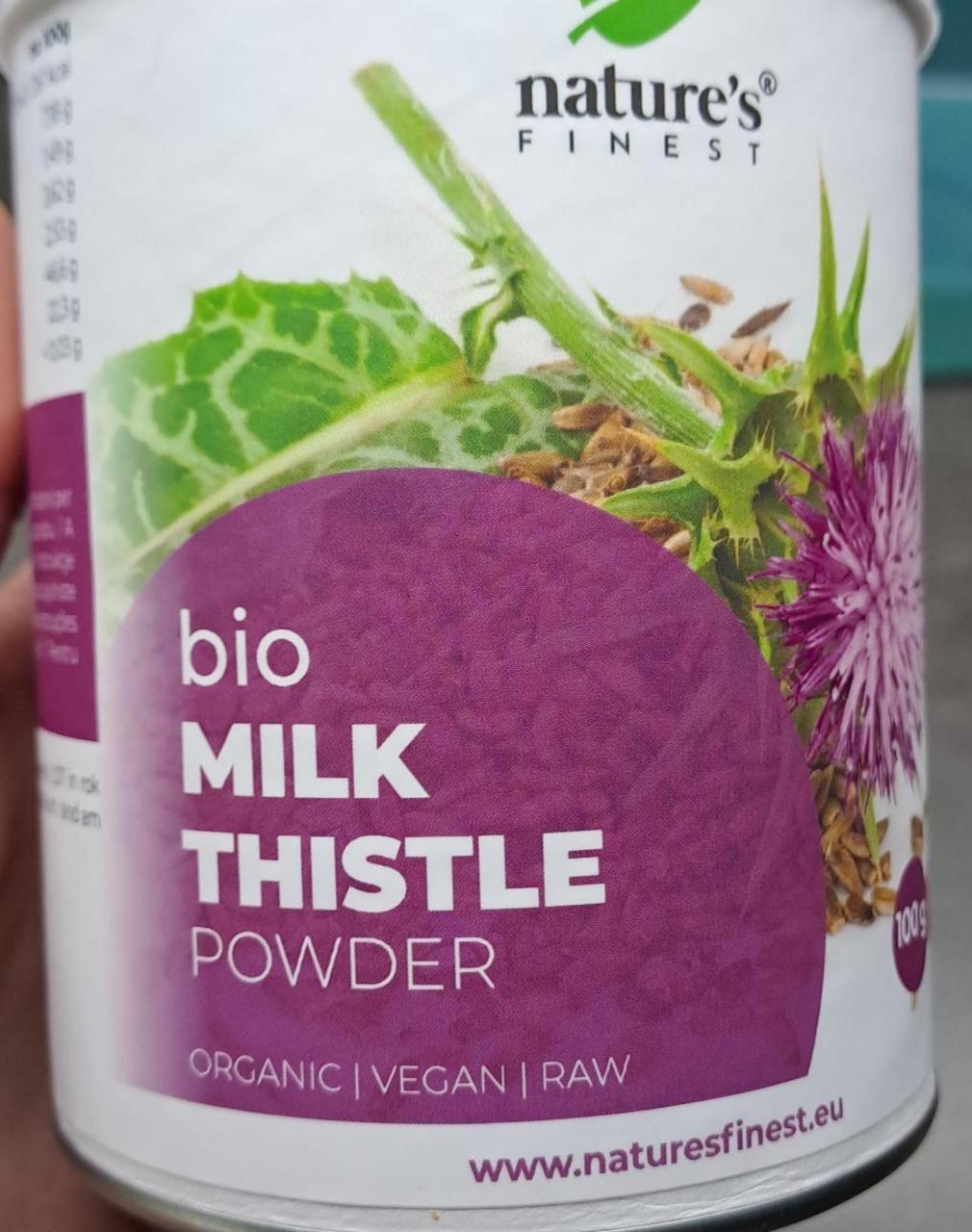 Fotografie - Bio Milk thistle powder Nature's Finest