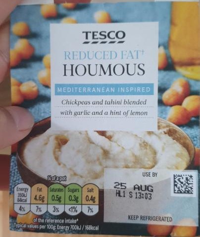 Fotografie - Reduced Fat Houmous Tesco