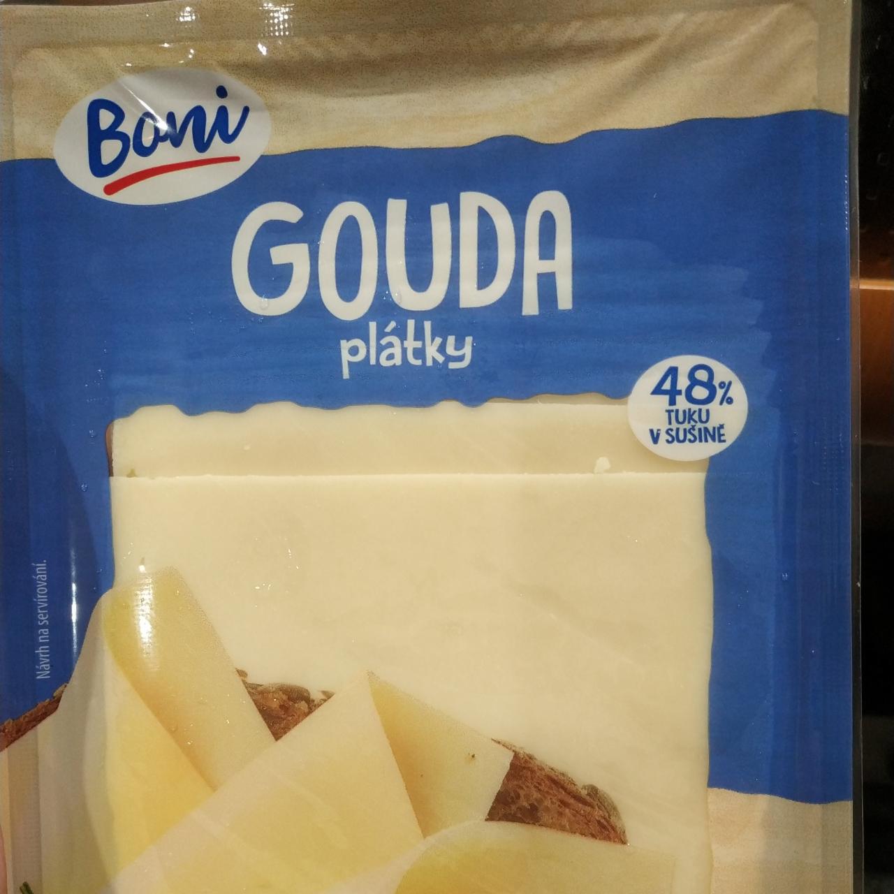 Fotografie - Gouda plátky 48% tuku v sušině Boni