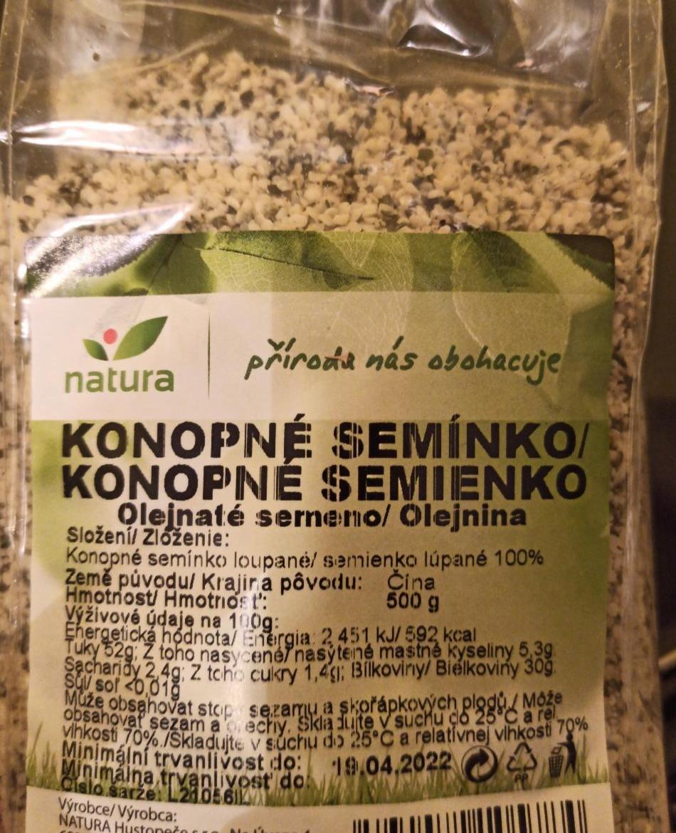 Fotografie - Konopné semínko Natura